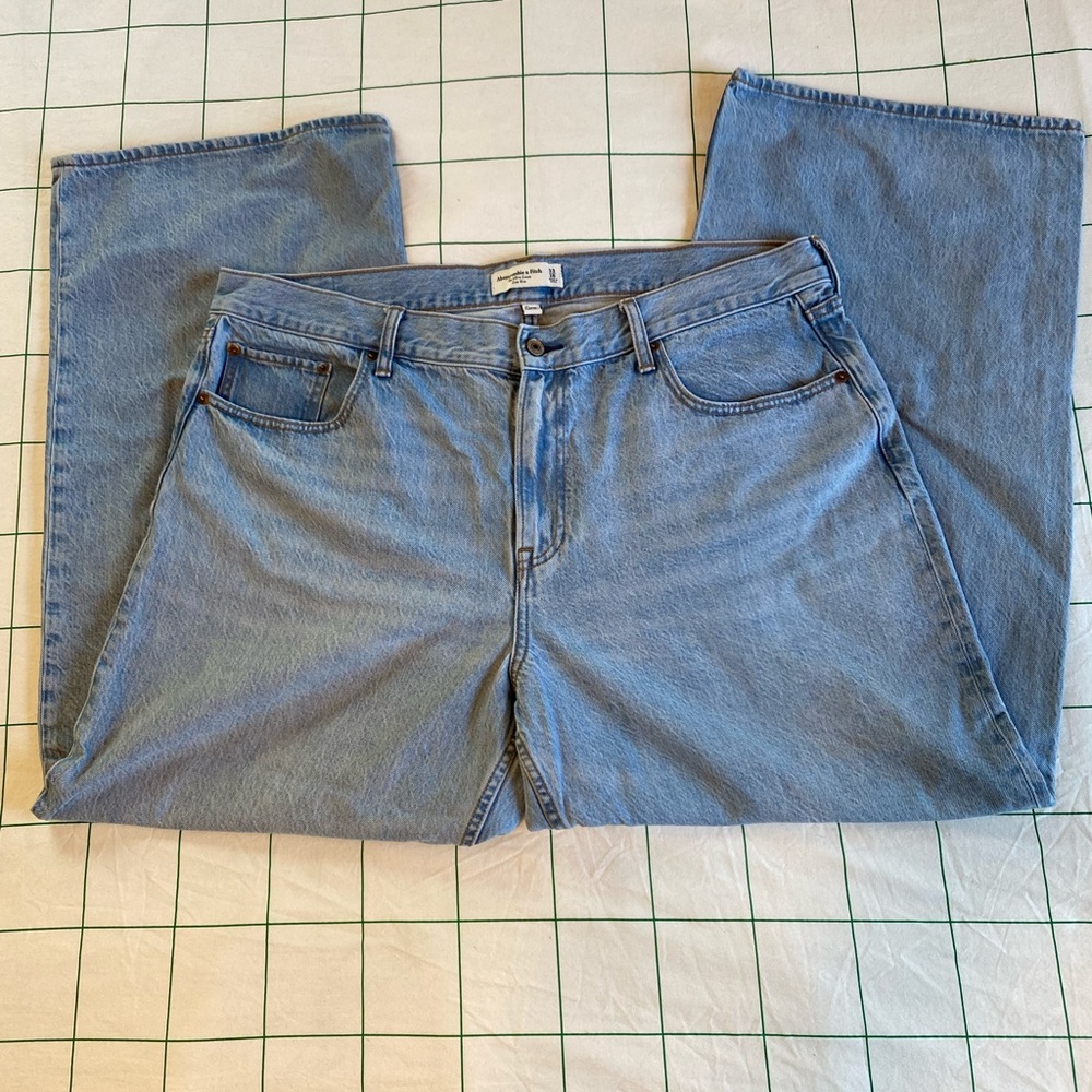 Abercrombie and Fitch Curve Love Low Rise Ultra Loose Jean